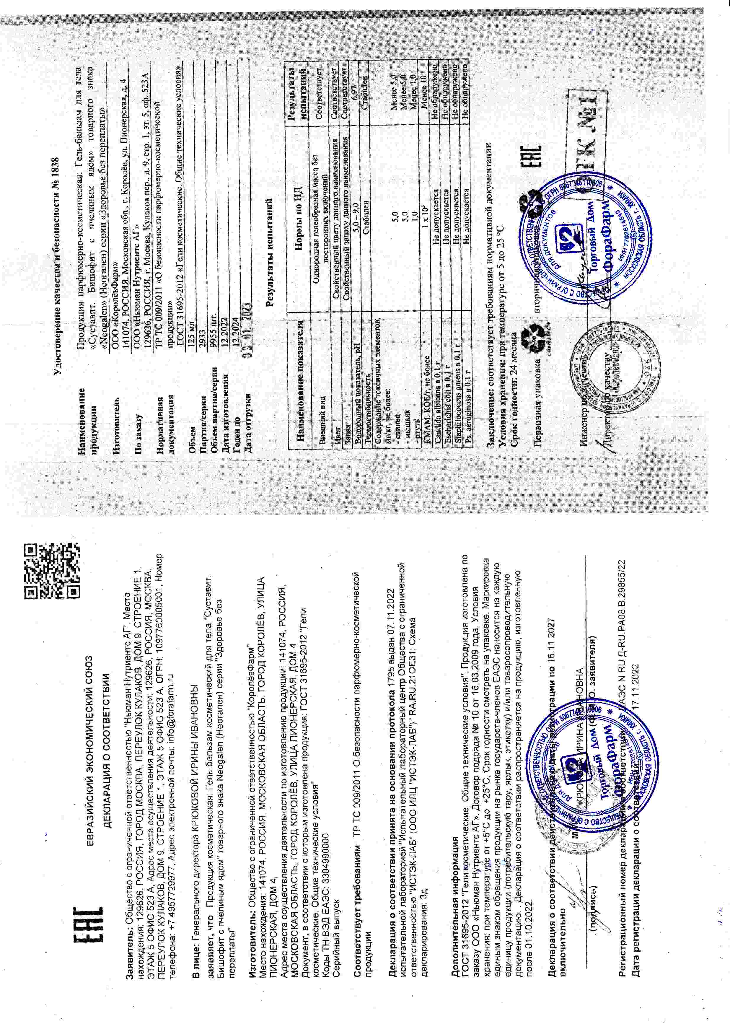 Паспорт №122022